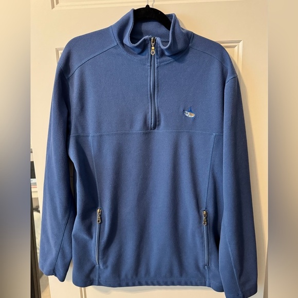 Men’s Guy Harvey Bluewater 1/4 Zip Pullover Blue Size Large - Picture 1 of 8